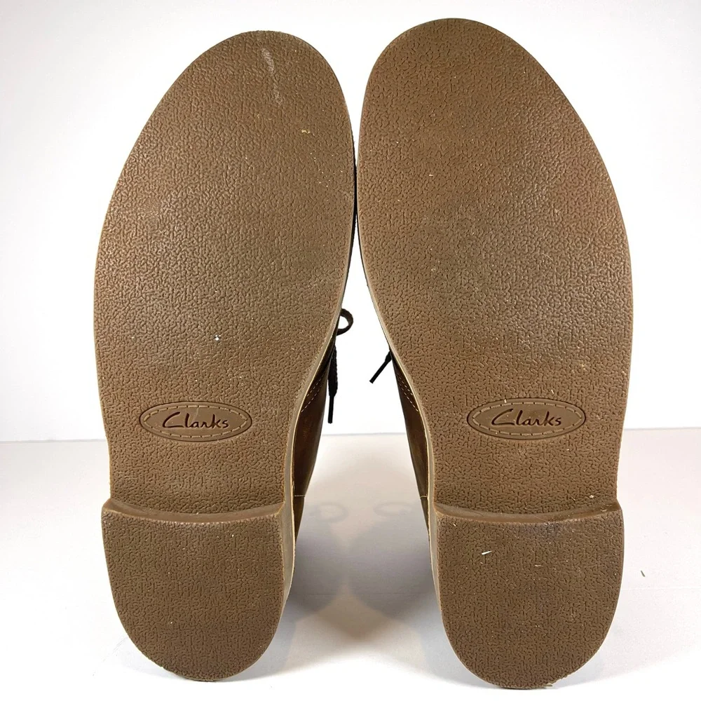 Clark’s‎ Men’s Bushacre 3 Brown Beeswax Leather Chukka Boots Size 11W